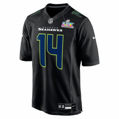 Sam Darnold Seattle Seahawks Super Bowl LX Patch Carbon Fashion Game Jersey - Black Jerseys