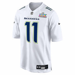 Jaxon Smith-Njigba Seattle Seahawks Super Bowl LX Patch Tundra Fashion Game Jersey - White Jerseys