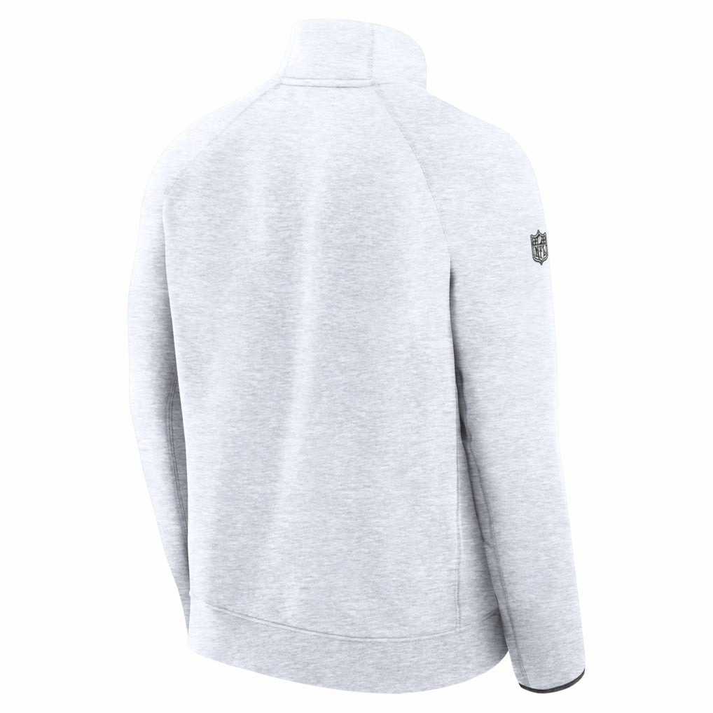 Drake Maye New England Patriots Super Bowl LX Opening Night Tech Fleece Half-Zip Sweatshirt - Gray Sweatshirts