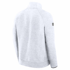 Drake Maye New England Patriots Super Bowl LX Opening Night Tech Fleece Half-Zip Sweatshirt - Gray Sweatshirts