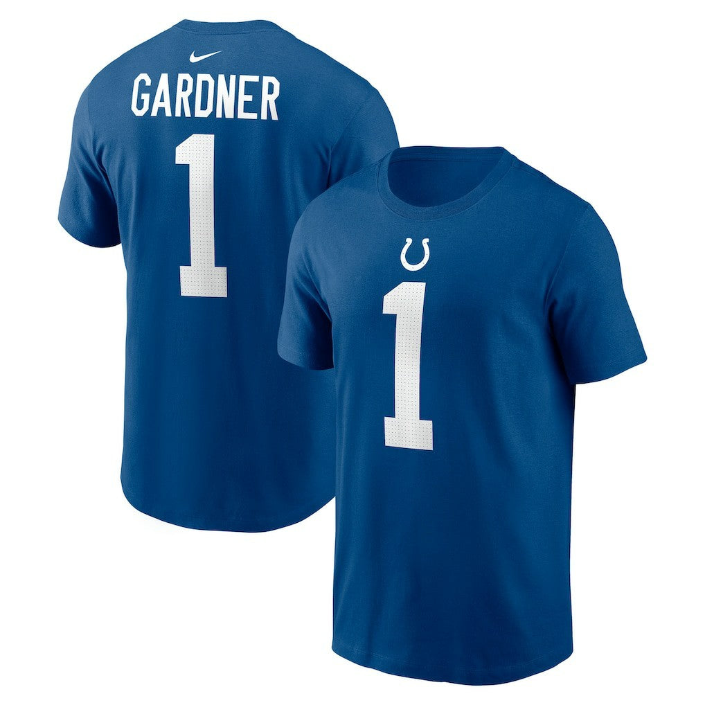 Ahmad Sauce Gardner Indianapolis Colts Player Name & Number T-Shirt - Royal T-shirts