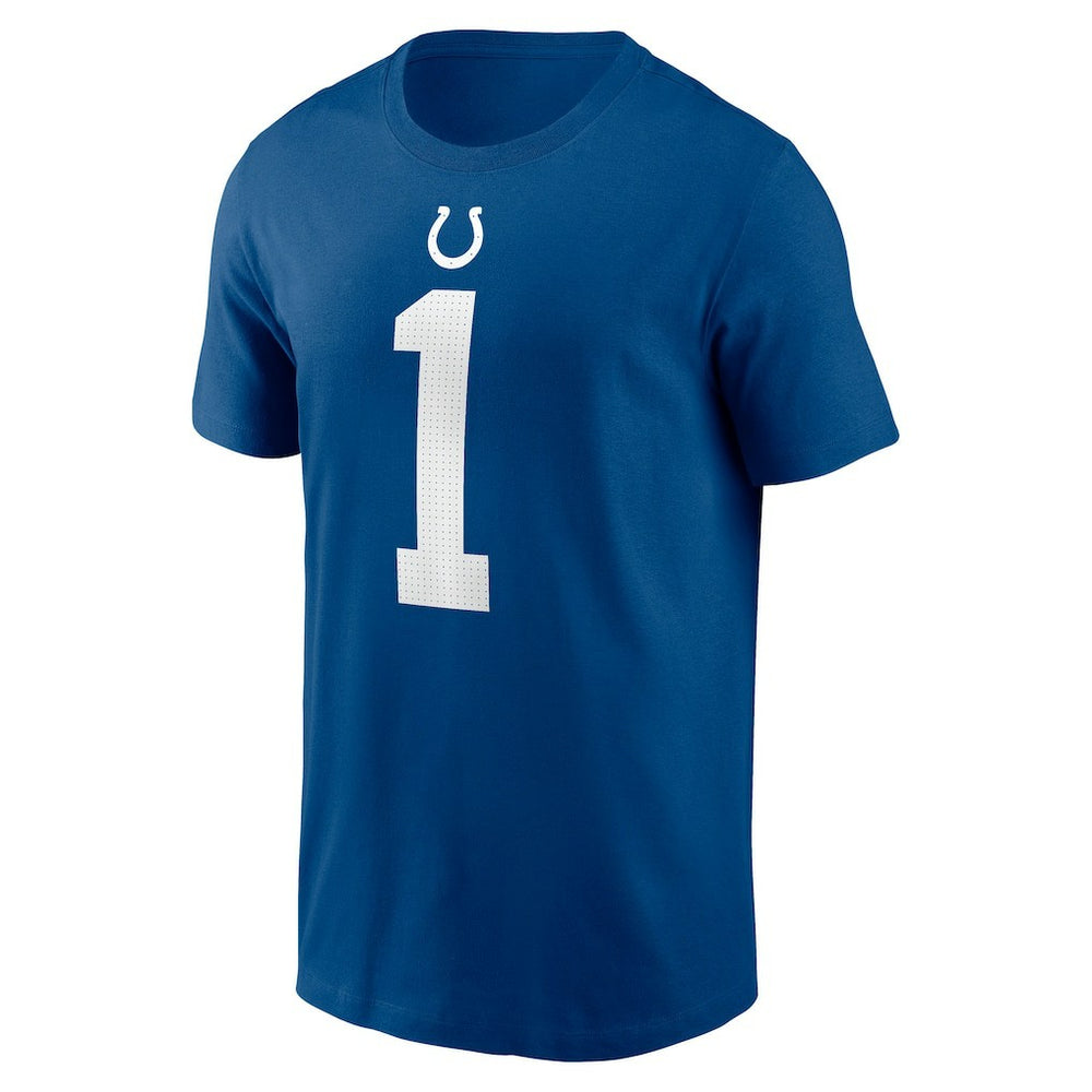 Ahmad Sauce Gardner Indianapolis Colts Player Name & Number T-Shirt - Royal T-shirts