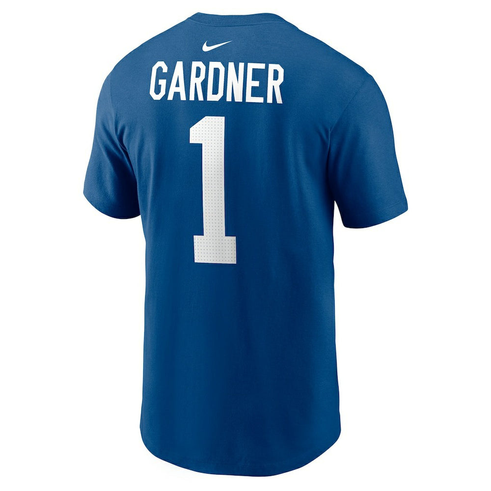 Ahmad Sauce Gardner Indianapolis Colts Player Name & Number T-Shirt - Royal T-shirts
