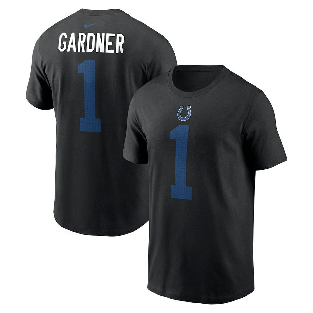 Ahmad Sauce Gardner Indianapolis Colts Player Name & Number T-Shirt - Black T-shirts