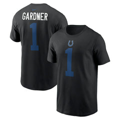 Ahmad Sauce Gardner Indianapolis Colts Player Name & Number T-Shirt - Black T-shirts