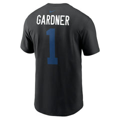 Ahmad Sauce Gardner Indianapolis Colts Player Name & Number T-Shirt - Black T-shirts