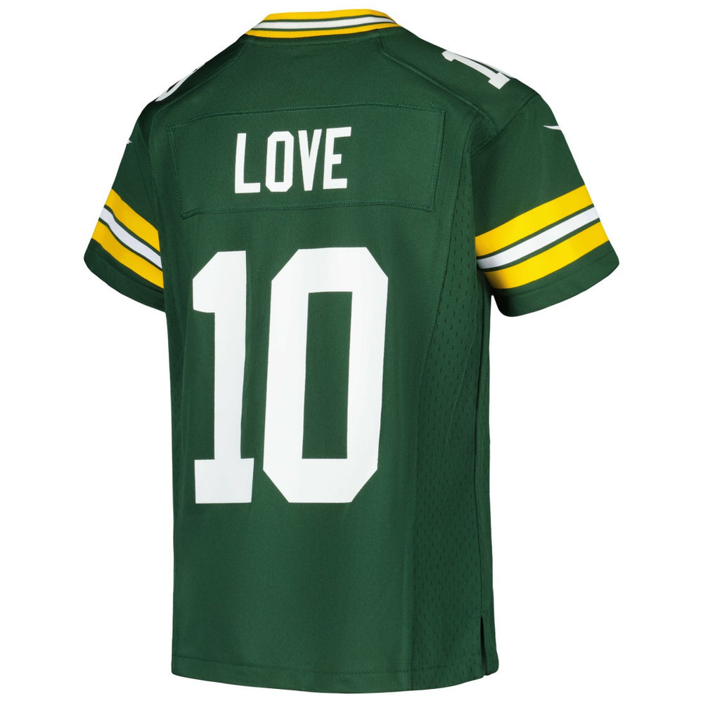 Jordan Love Green Bay Packers Youth Game Jersey - Green Jerseys