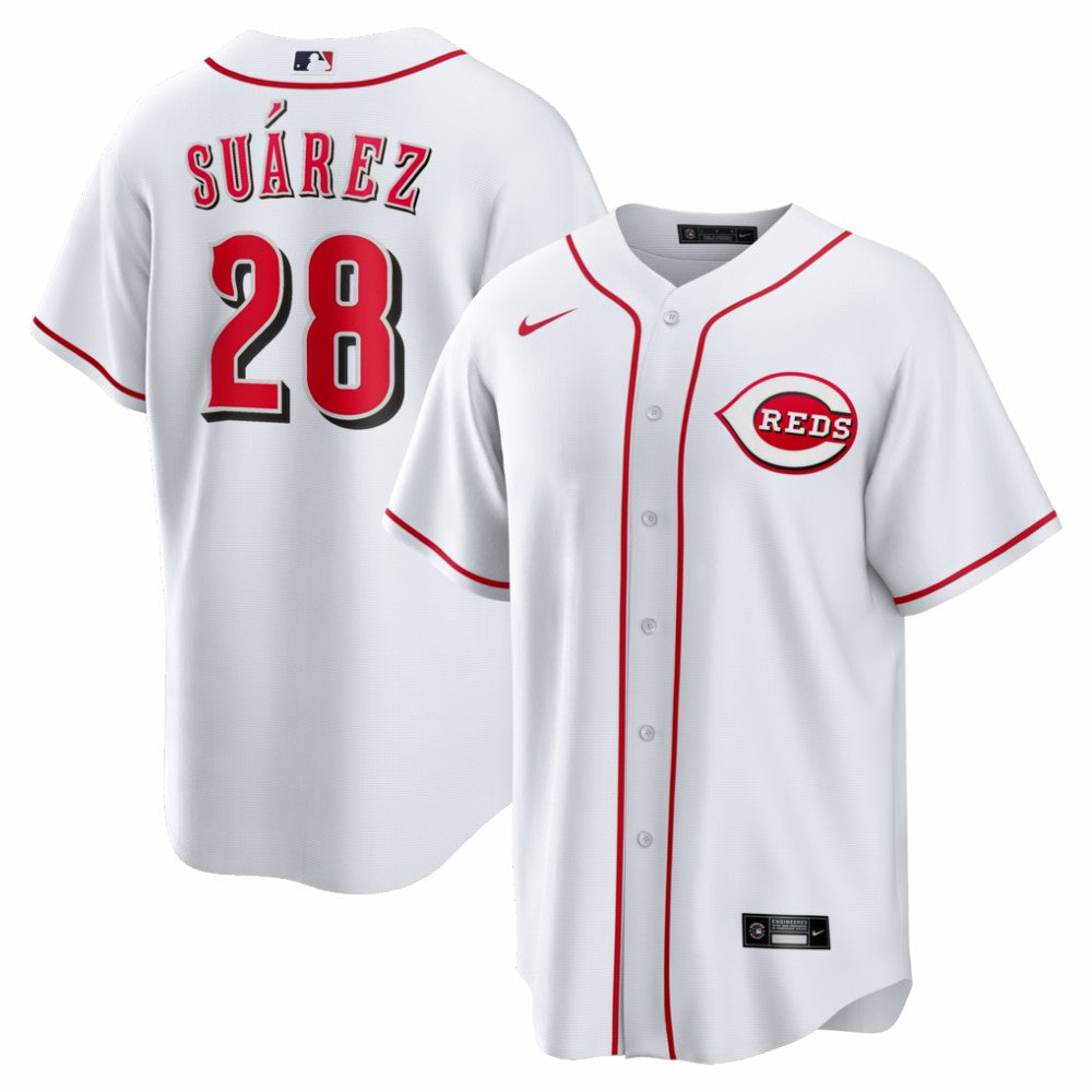 Eugenio Suárez Cincinnati Reds Nike Home Replica Jersey - White Jerseys