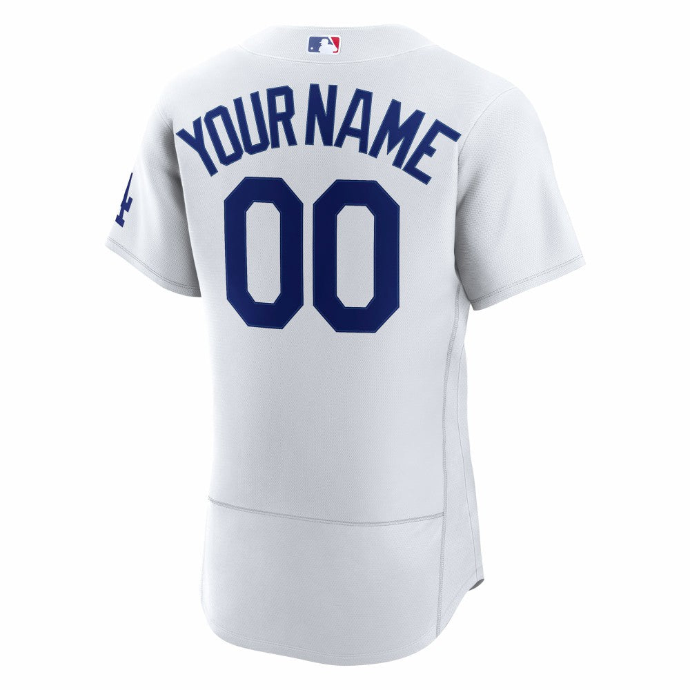 Los Angeles Dodgers Nike Home Authentic Custom Jersey - White Jerseys