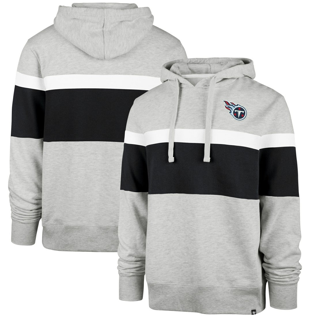 Tennessee Titans '47 Warren Pullover Hoodie - Heather Gray Hoodies