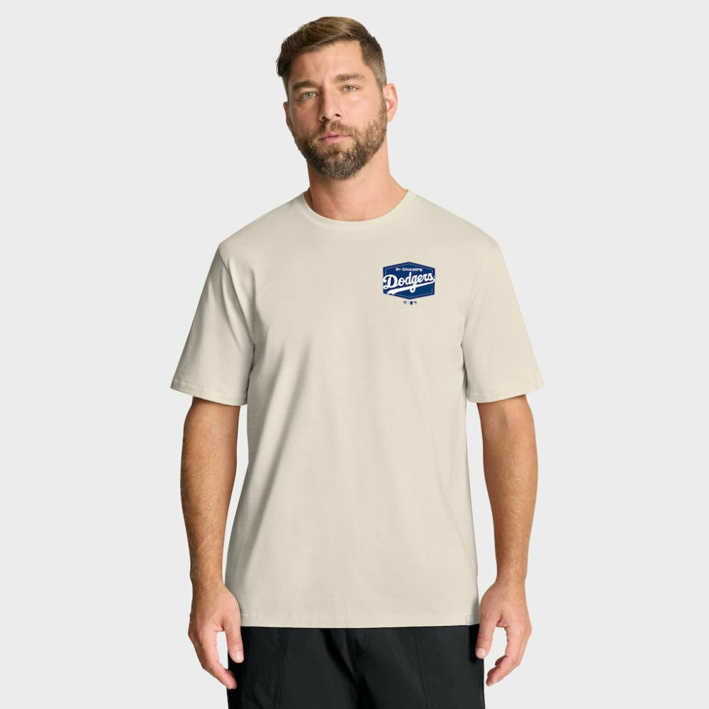 Los Angeles Dodgers Fanatics Local 9x Champs T-Shirt - Tan T-shirts