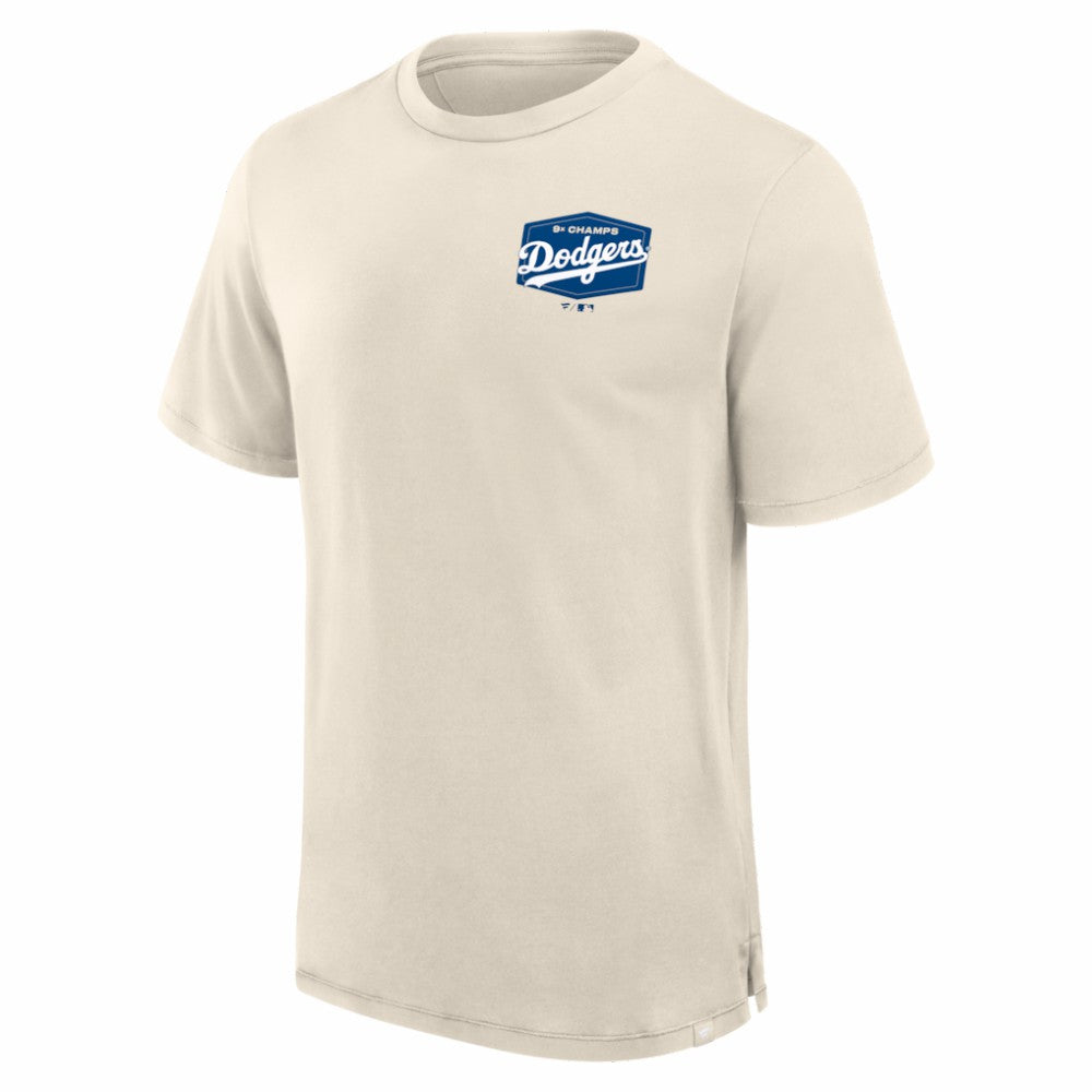 Los Angeles Dodgers Fanatics Local 9x Champs T-Shirt - Tan T-shirts