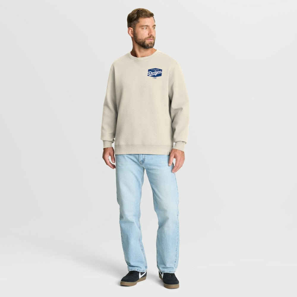 Los Angeles Dodgers Fanatics 9x Champs Crewneck Sweatshirt - Tan Sweatshirts