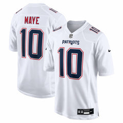 Drake Maye New England Patriots Game Jersey - Tundra White Jerseys