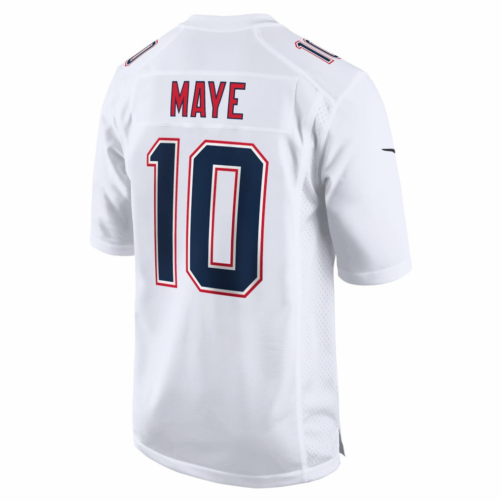 Drake Maye New England Patriots Game Jersey - Tundra White Jerseys