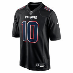Drake Maye New England Patriots Game Jersey - Carbon Black Jerseys