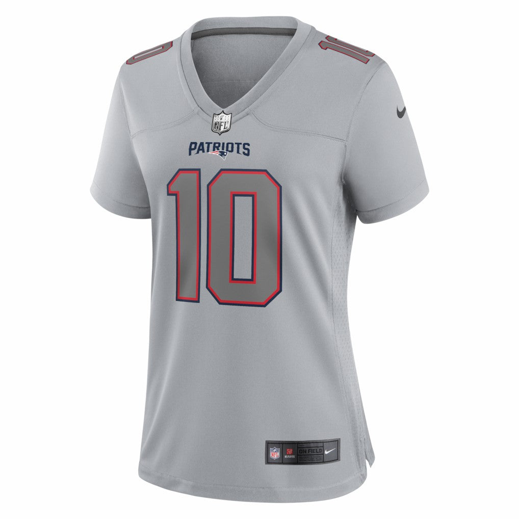 Drake Maye New England Patriots Women's Fashion Atmosphere Fashion Game Jersey - Gray Jerseys