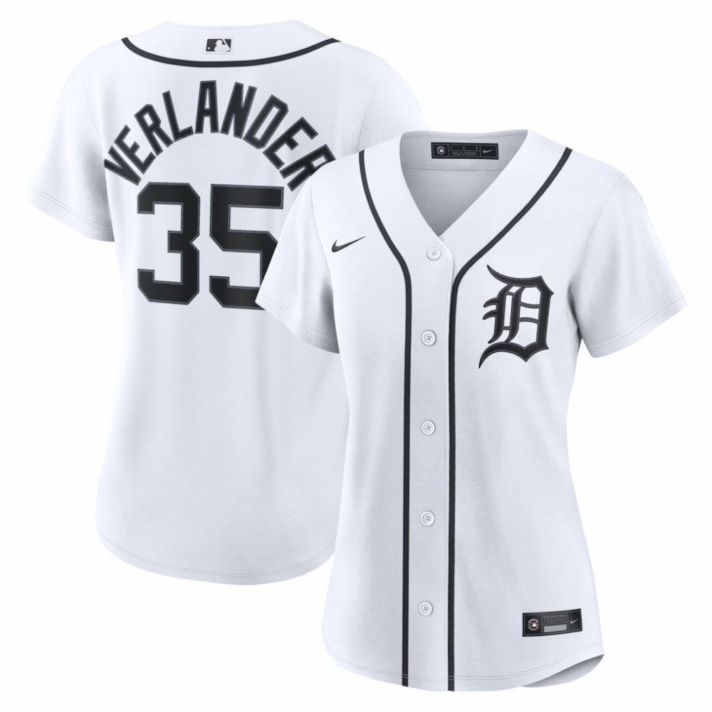 Justin Verlander Detroit Tigers Nike Women's Home Replica Jersey - White Jerseys