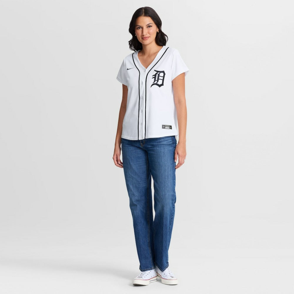 Justin Verlander Detroit Tigers Nike Women's Home Replica Jersey - White Jerseys