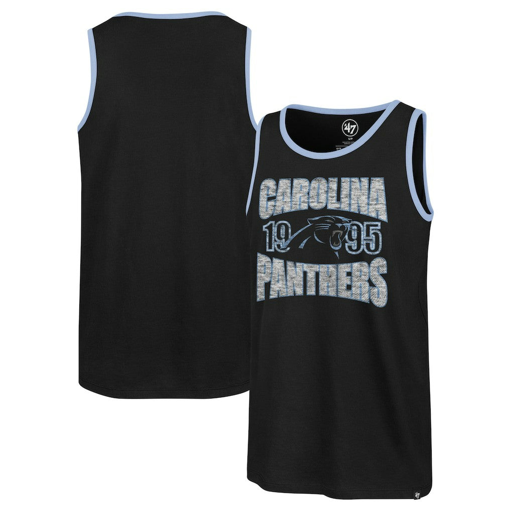 Carolina Panthers '47 Upload Franklin Tank Top - Black Tops