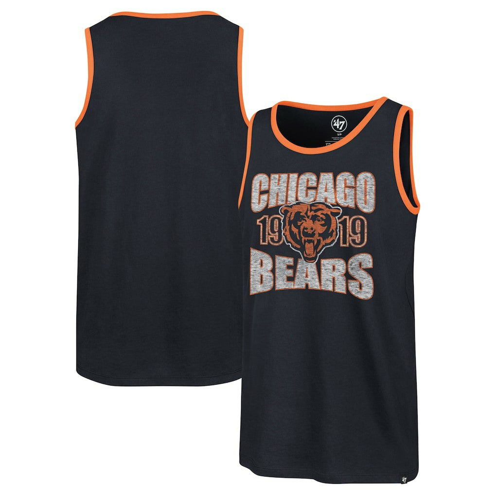Chicago Bears '47 Upload Franklin Tank Top - Navy Tops