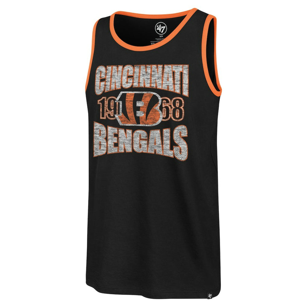 Cincinnati Bengals '47 Upload Franklin Tank Top - Black Tops