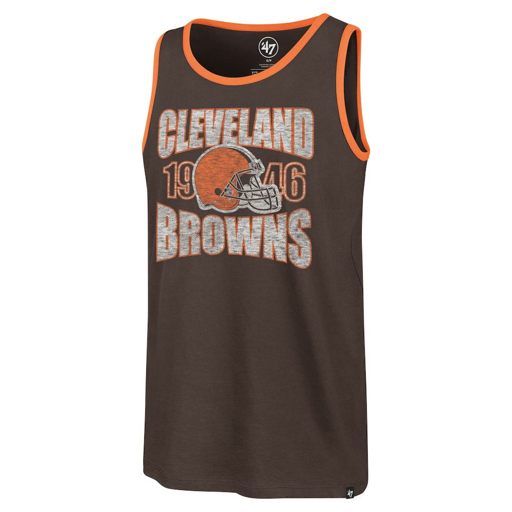 Cleveland Browns '47 Upload Franklin Tank Top - Brown Tops