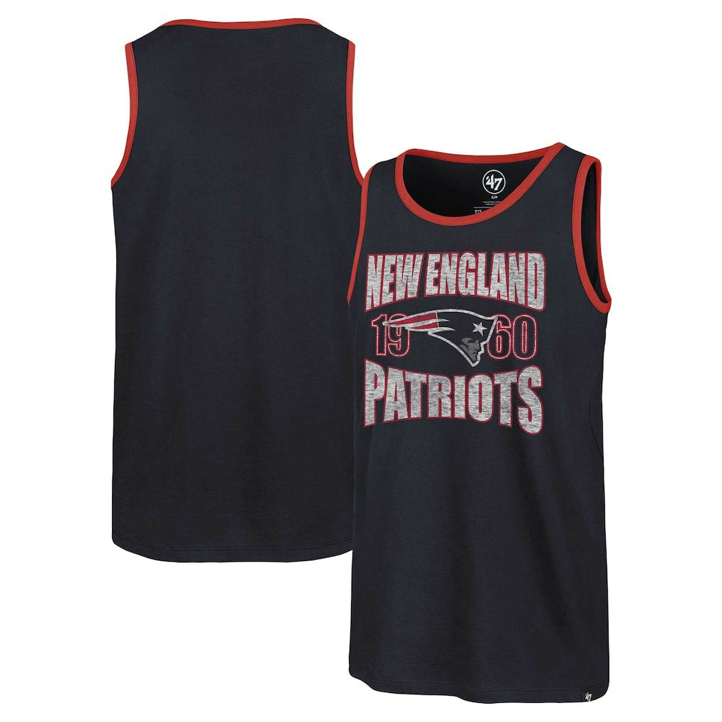 New England Patriots '47 Upload Franklin Tank Top - Navy Tops