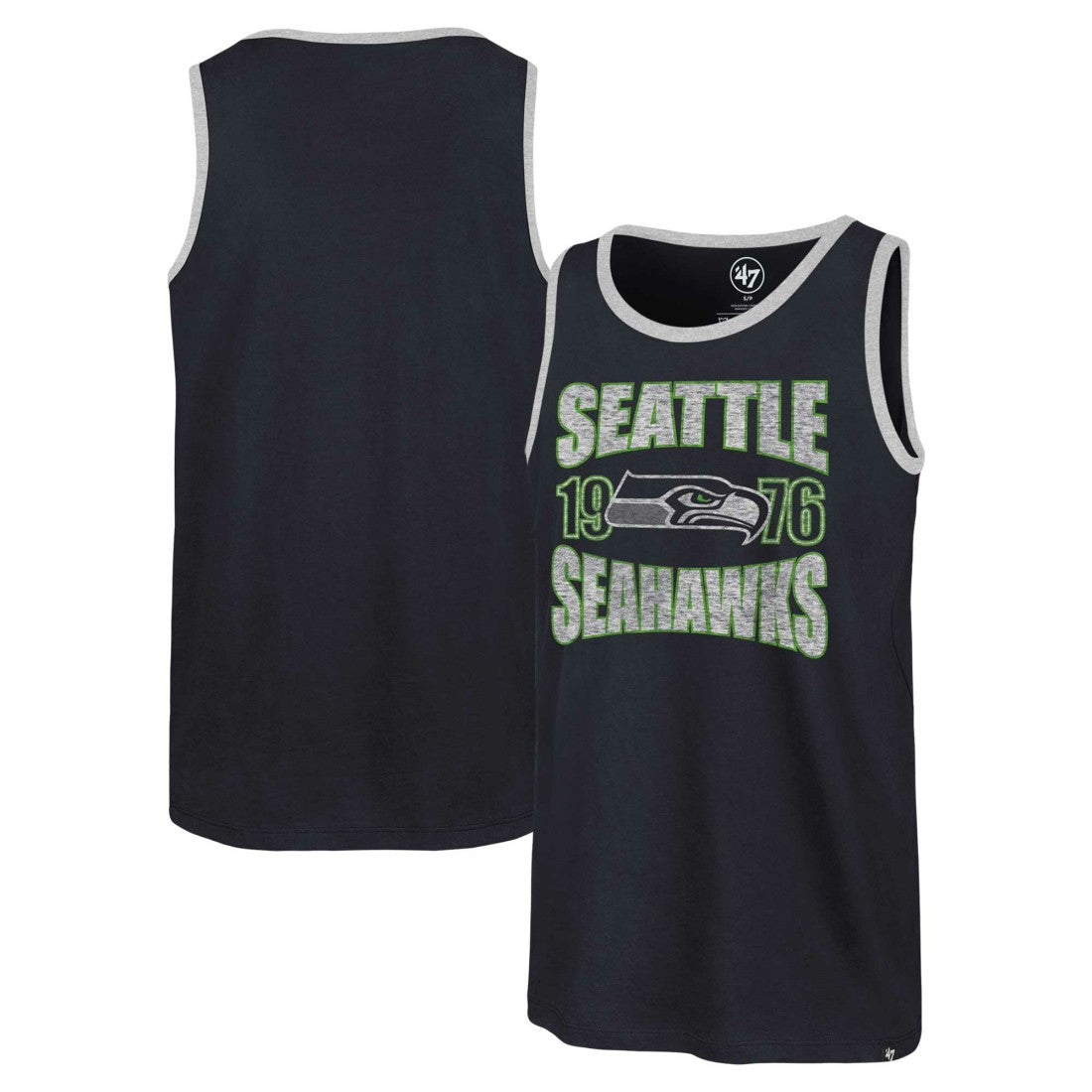 Seattle Seahawks '47 Upload Franklin Tank Top - College Navy Tops