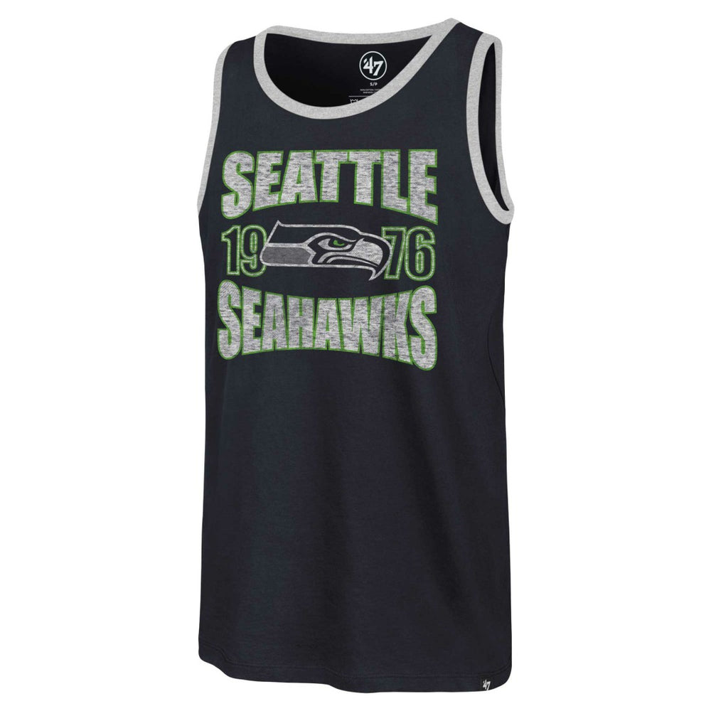 Seattle Seahawks '47 Upload Franklin Tank Top - College Navy Tops