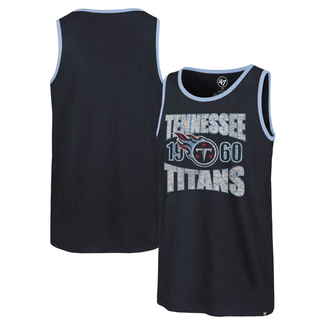 Tennessee Titans '47 Upload Franklin Tank Top - Navy Tops