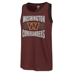 Washington Commanders '47 Upload Franklin Tank Top - Burgundy Tops