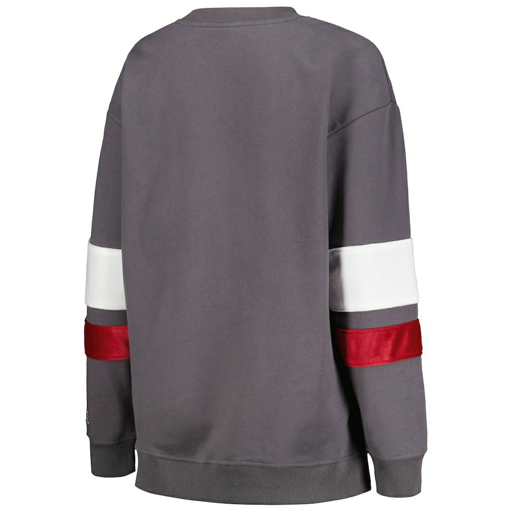Arizona Cardinals The Wild Collective Women's Fleece Pullover Sweatshirt - Charcoal Pullover