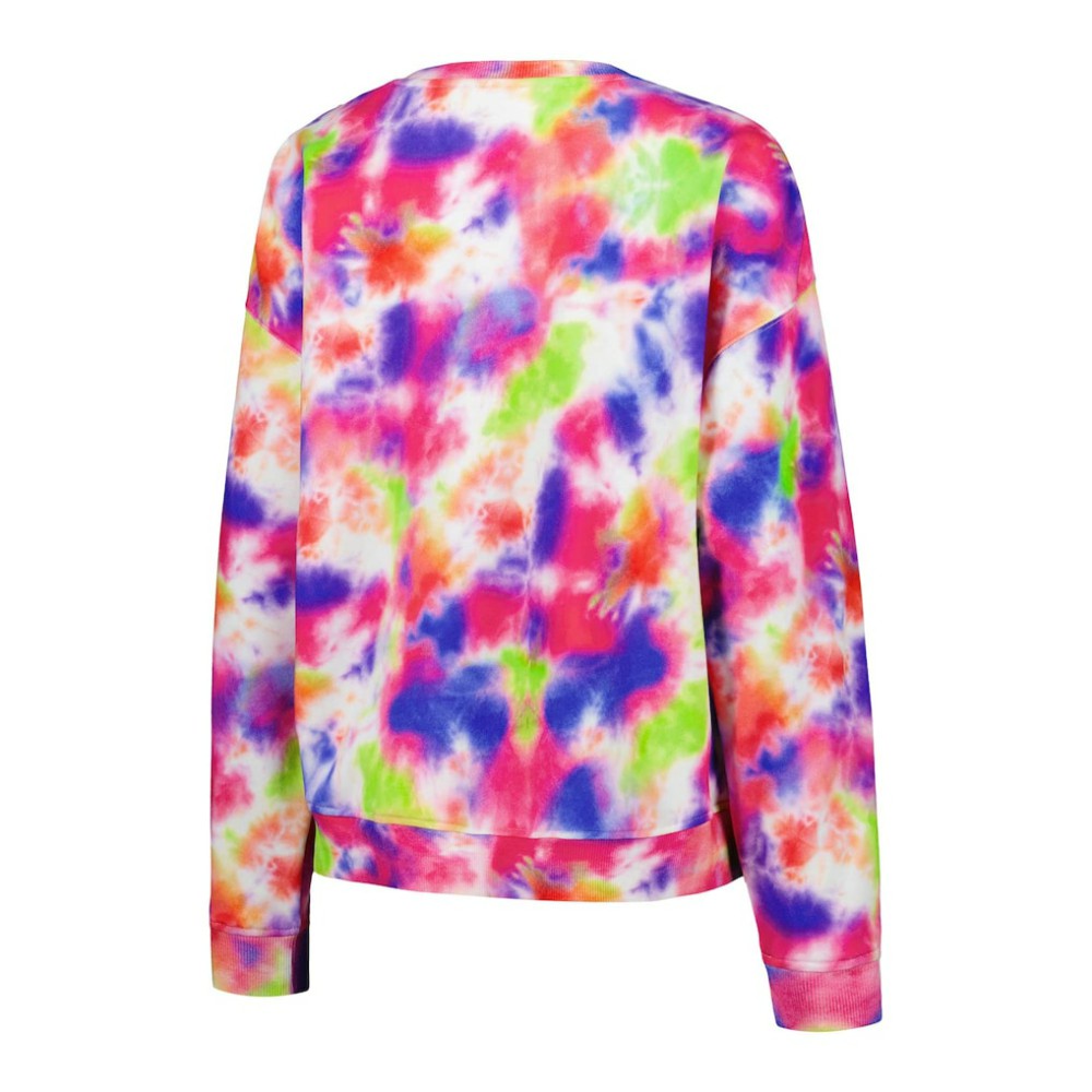 MLB Batterman Terez Neon Tie-Dye Pullover Sweatshirt Pullover