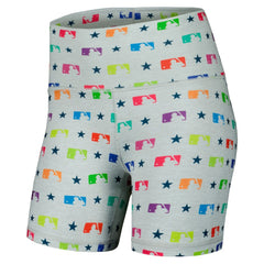MLB Merchandise Terez Women's TLC Rainbow Shorts - Gray Shorts