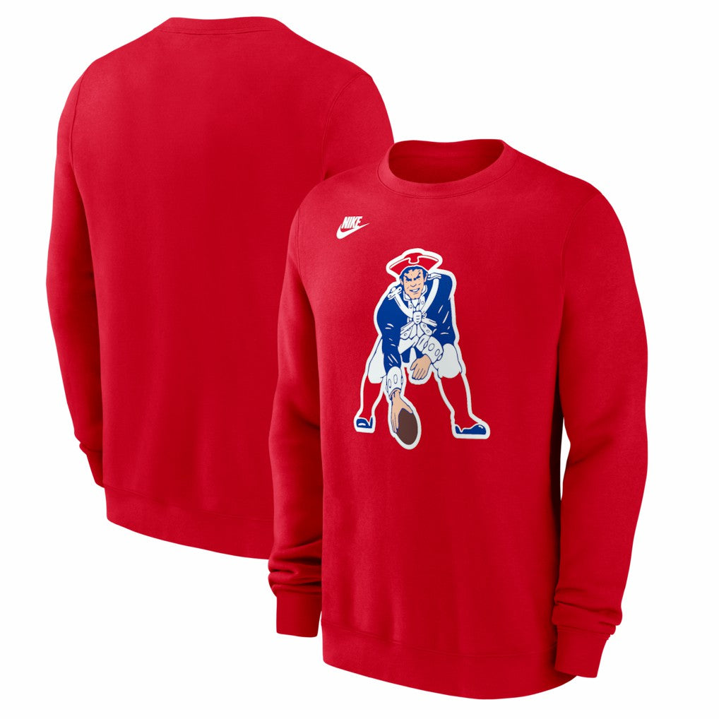 New England Patriots Pat Patriot Club Sweatshirt - Red Sweatshirts