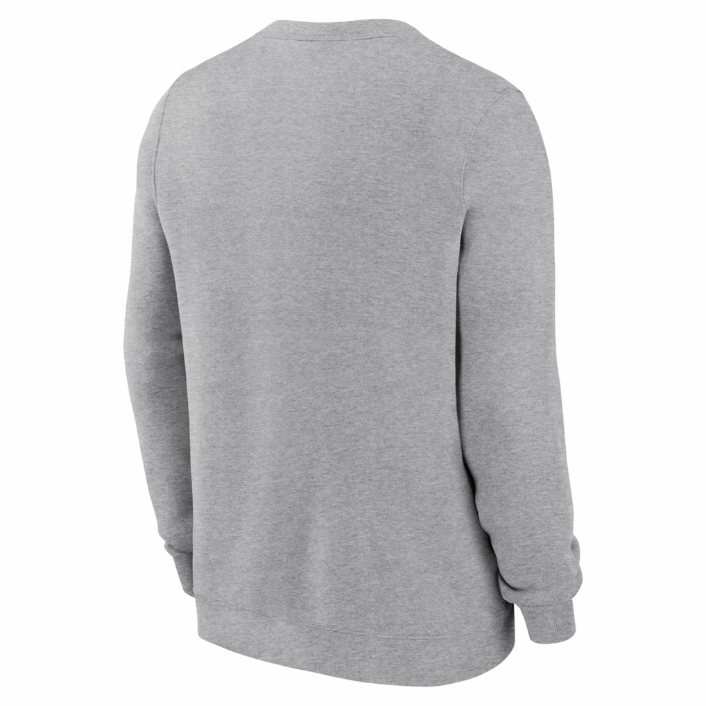 Denver Broncos D Horse Logo Club Sweatshirt - Heather Gray Sweatshirts