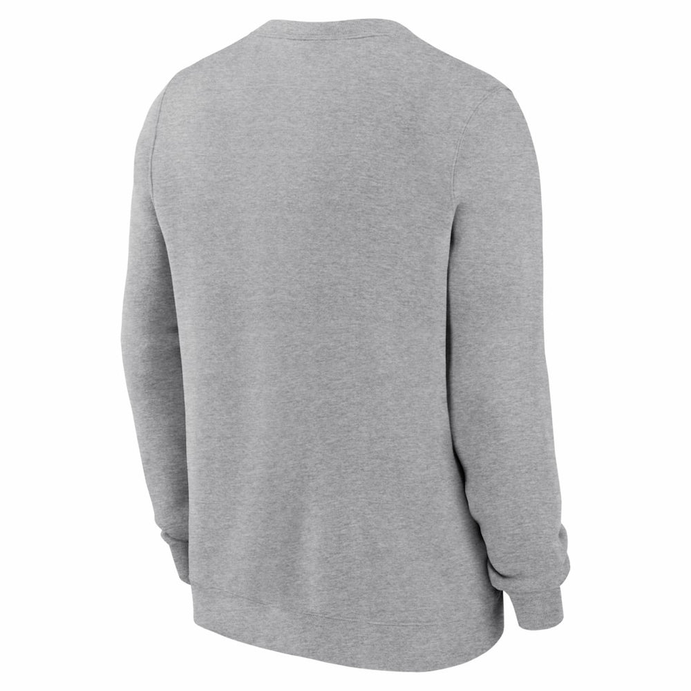 Denver Broncos D Horse Logo Club Sweatshirt - Heather Gray Sweatshirts