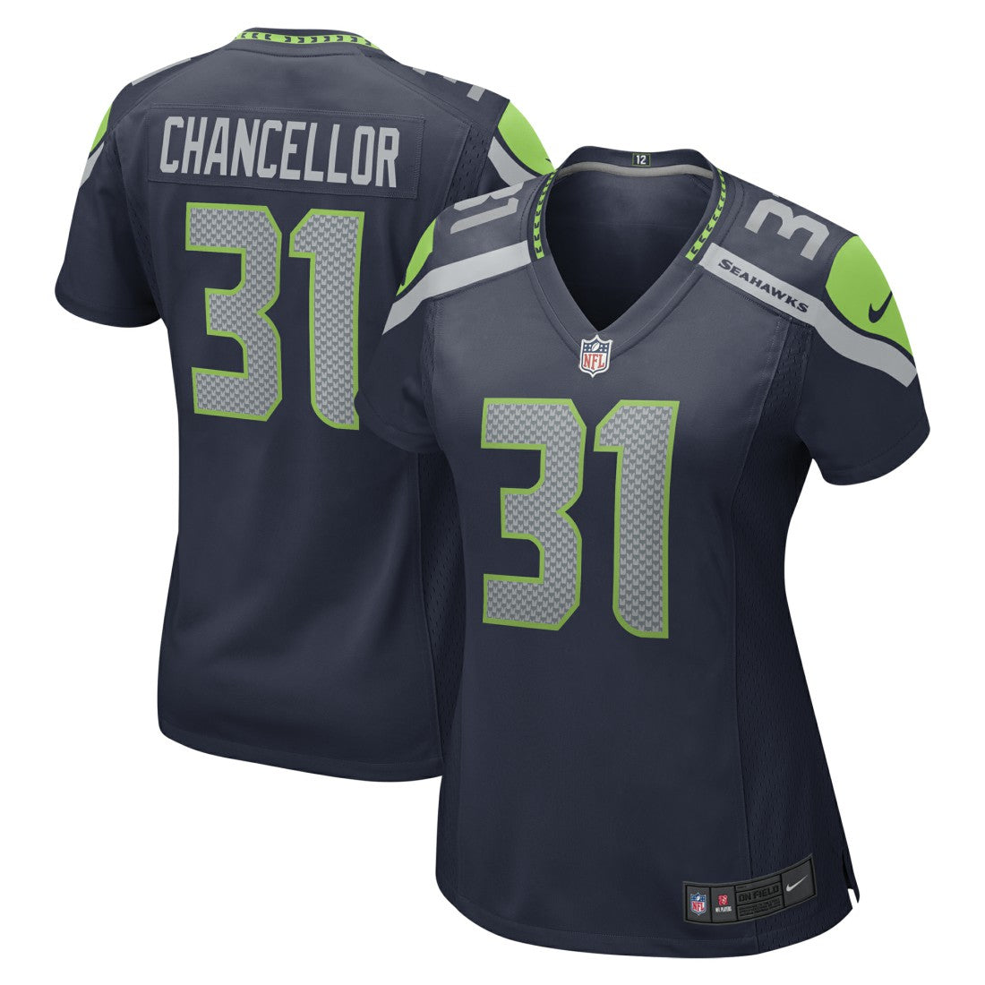 Kam Chancellor Seattle Seahawks Women's Retired Player Game Jersey - College Navy Jerseys