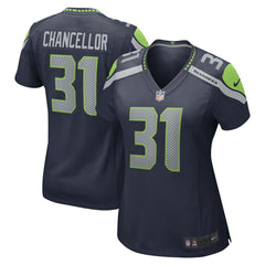 Kam Chancellor Seattle Seahawks Women's Retired Player Game Jersey - College Navy Jerseys