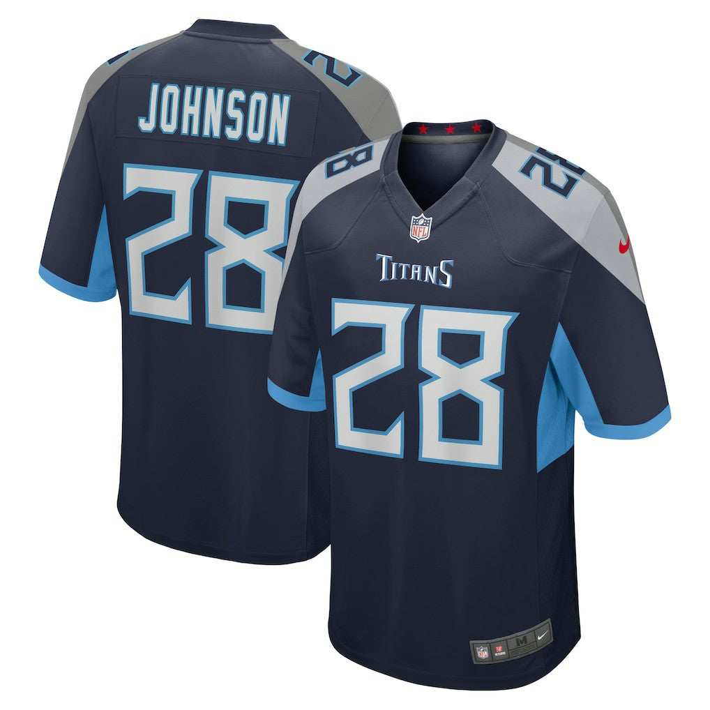 Chris Johnson Tennessee Titans Retired Player Game Jersey - Navy Jerseys