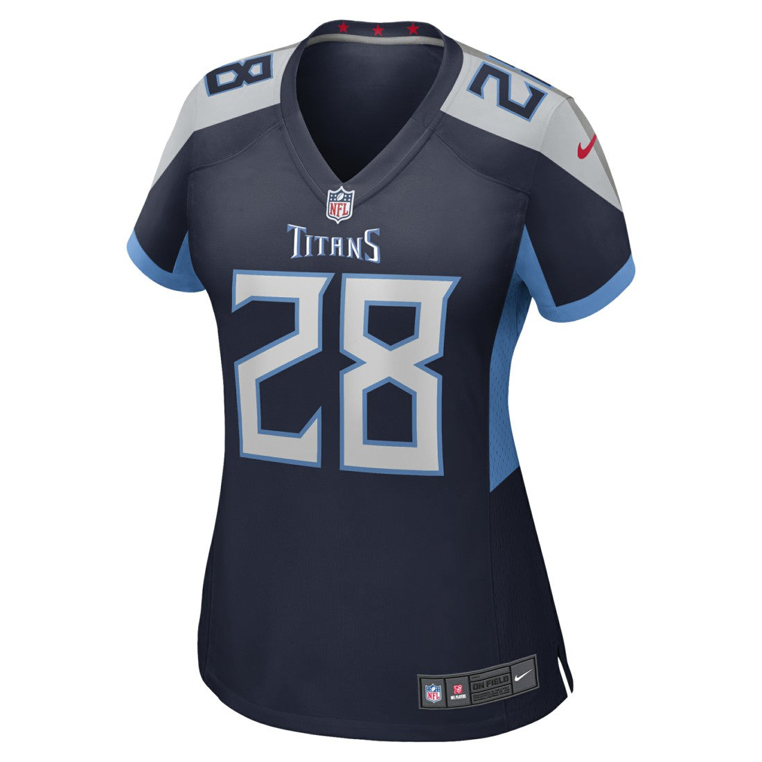 Chris Johnson Tennessee Titans Women's Retired Player Game Jersey - Navy Jerseys