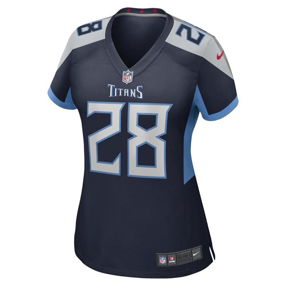 Chris Johnson Tennessee Titans Women's Retired Player Game Jersey - Navy Jerseys