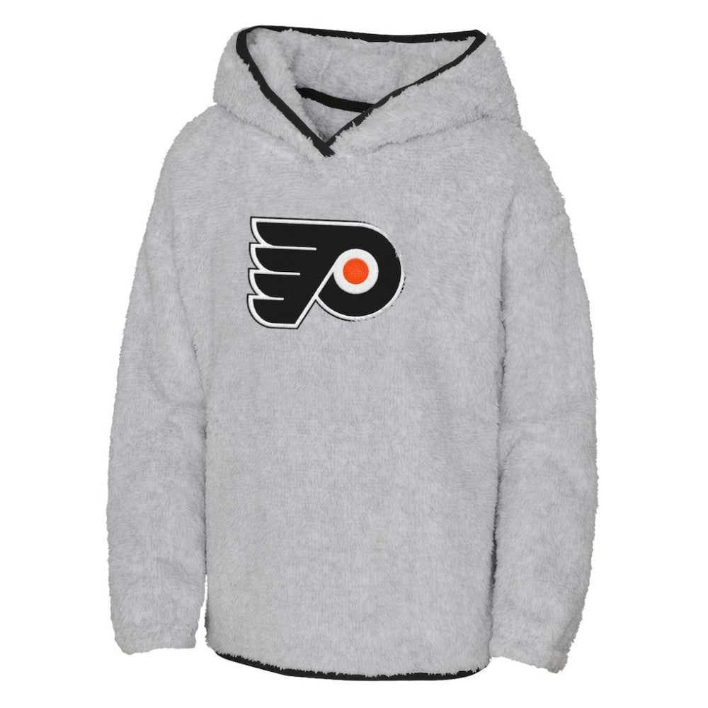 Philadelphia Flyers Girls Youth Ultimate Teddy Fleece Pullover Hoodie - Heather Gray | US 200189124