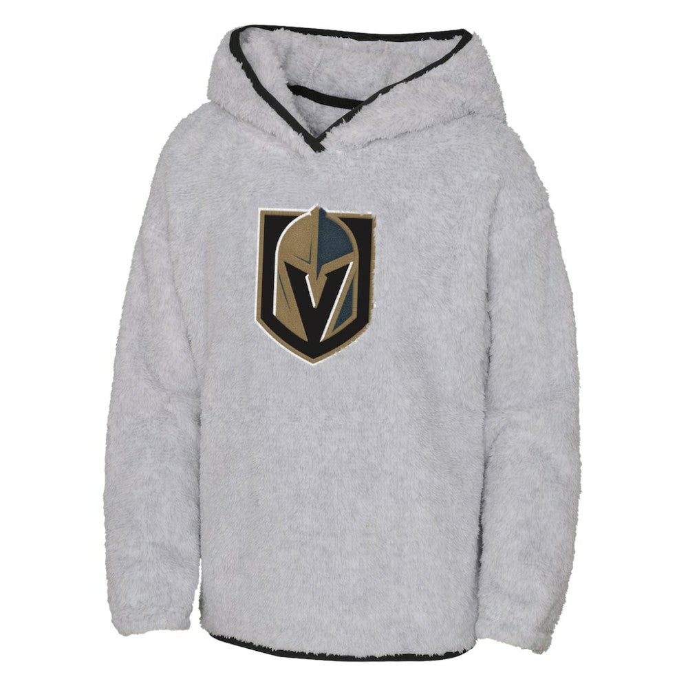 Vegas Golden Knights Girls Youth Ultimate Teddy Fleece Pullover Hoodie - Heather Gray | US 200189125