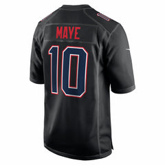 Drake Maye New England Patriots Fashion Game Jersey - Carbon Black Jerseys