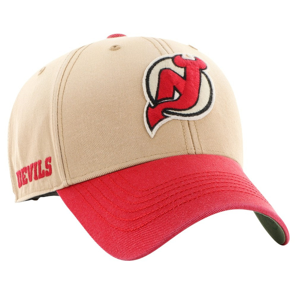 New Jersey Devils '47 Dusted Sedgwick MVP Adjustable Hat - Khaki/Red | US 200189377