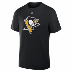 Stuart Skinner Pittsburgh Penguins Fanatics Authentic Stack Name & Number T-Shirt - Black | US 2001893900