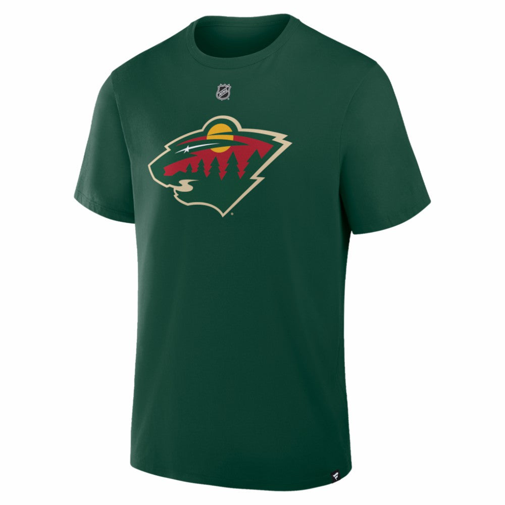 Quinn Hughes Minnesota Wild Fanatics Authentic Stack Name & Number T-Shirt - Green | US 2001893904