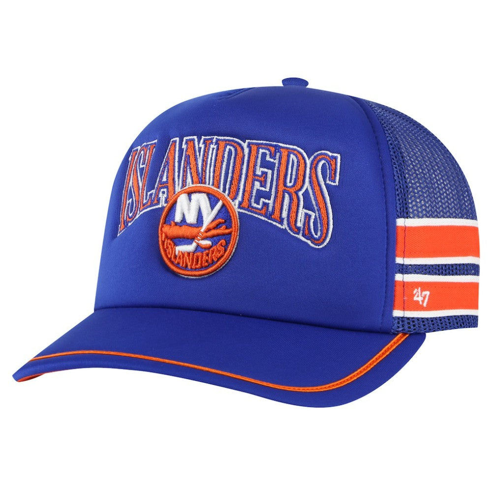 New York Islanders '47 Sideband Stripes Trucker Snapback Hat - Royal | US 200189418